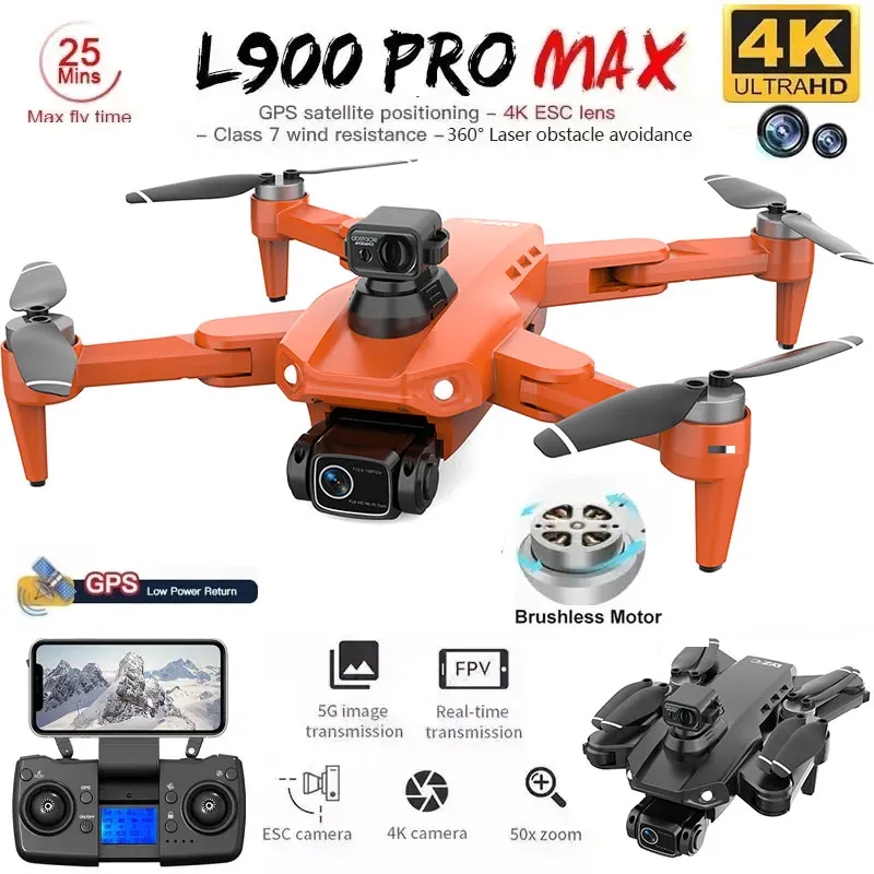 L900 Pro MAX GPS Drone 4K Prof - Drone Kit Professional ulasan dan harga